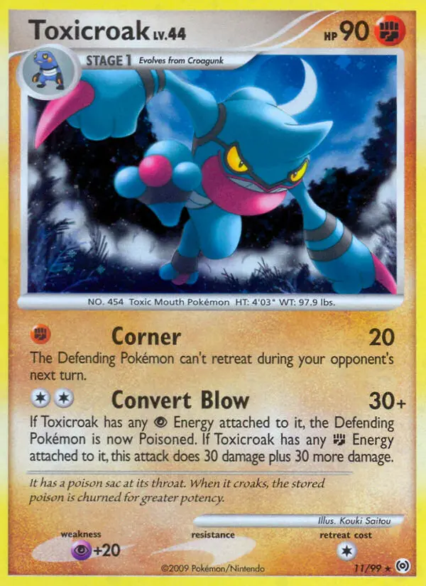 Toxicroak — Arceus card #11