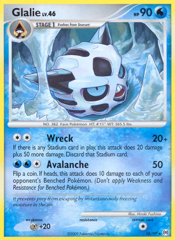 Glalie — Arceus card #18