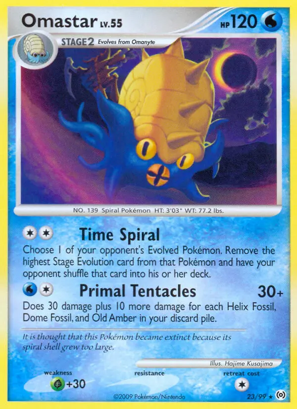 Omastar — Arceus card #23