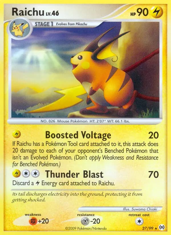 Raichu — Arceus card #27