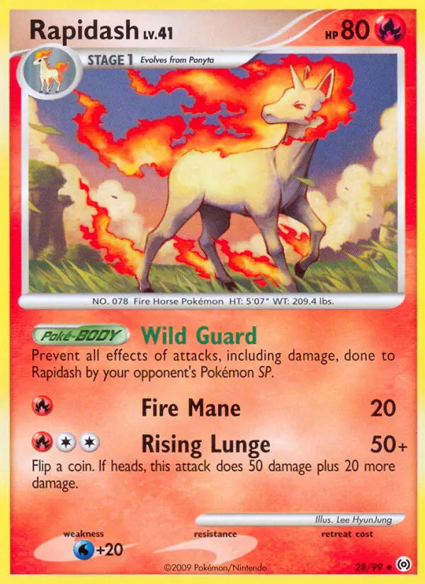 Rapidash — Arceus card #28