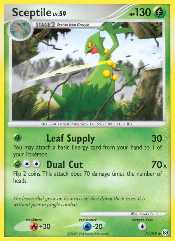 Sceptile — Arceus card #31