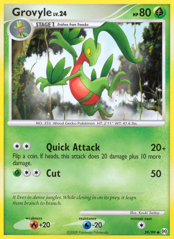 Grovyle — Arceus card #39
