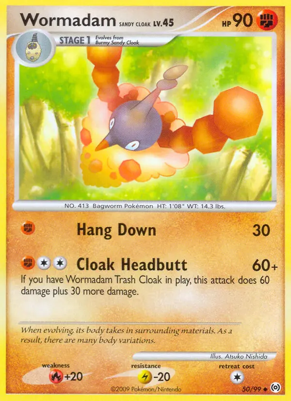 Wormadam Sandy Cloak — Arceus card #50