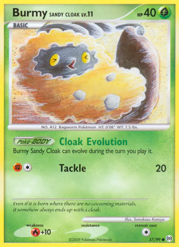 Burmy Sandy Cloak — Arceus card #57