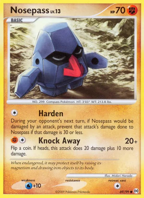 Nosepass — Arceus card #69