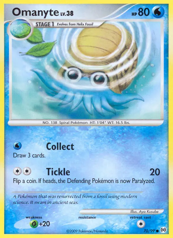 Omanyte — Arceus card #70