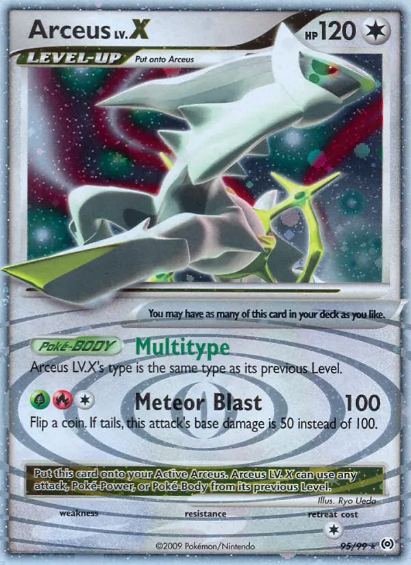 Arceus LV. X — Arceus card #95