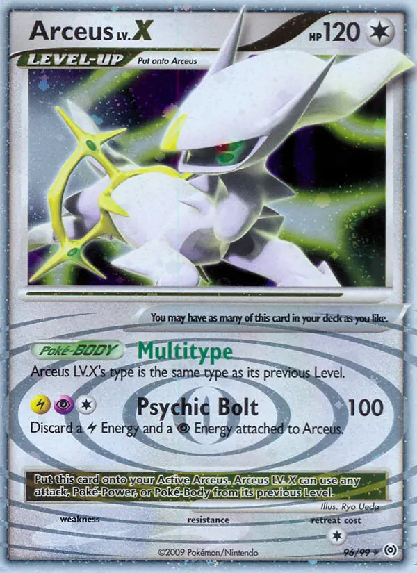 Arceus LV. X — Arceus card #96