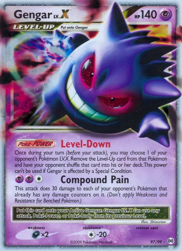 Gengar LV. X — Arceus card #97
