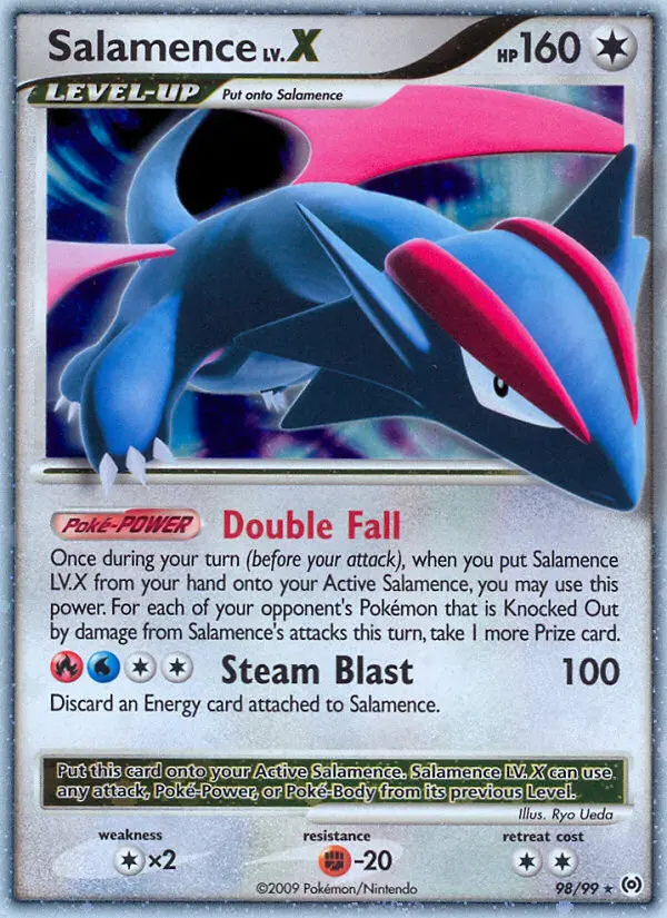 Salamence LV. X — Arceus card #98