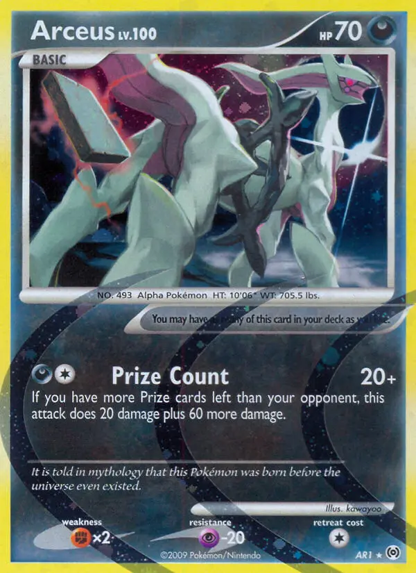 Arceus — Arceus card #AR1