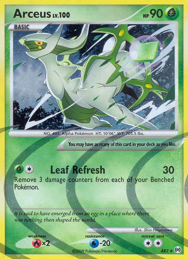 Arceus — Arceus card #AR2