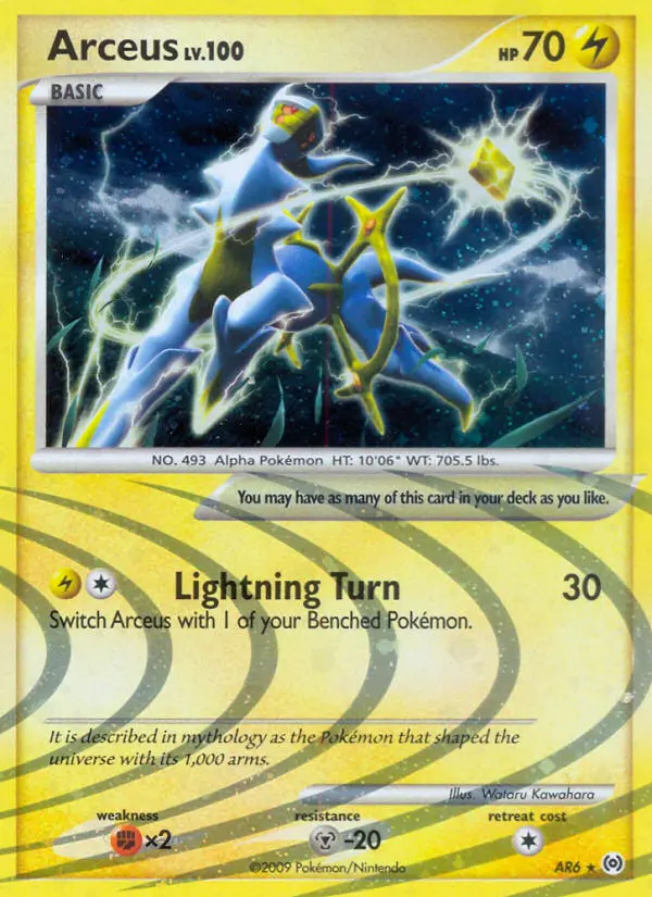 Arceus — Arceus card #AR6