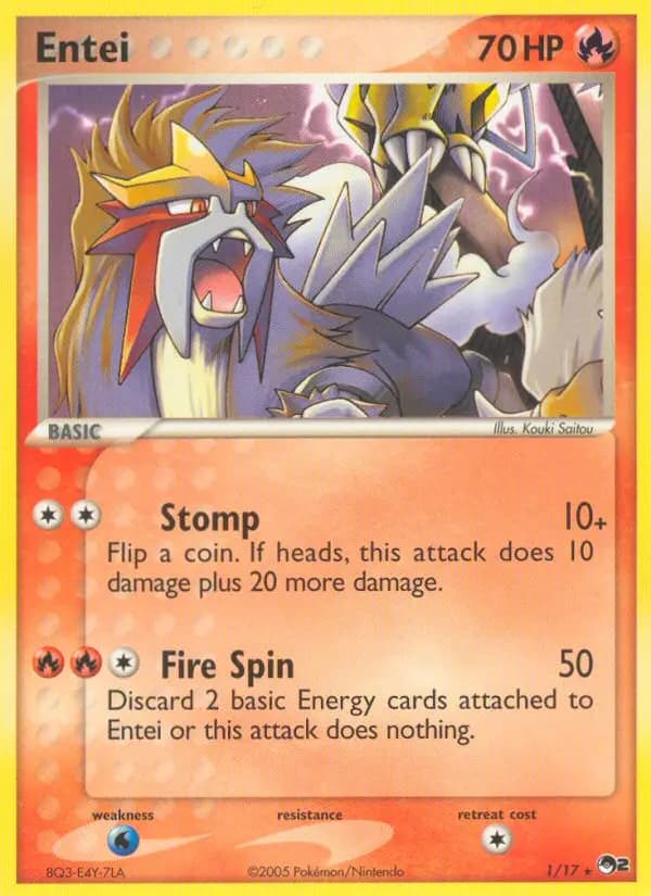 Entei — POP Series 2 card #1