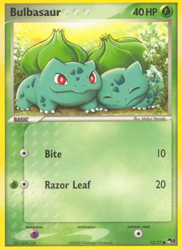 Bulbasaur — POP Series 2 card #12