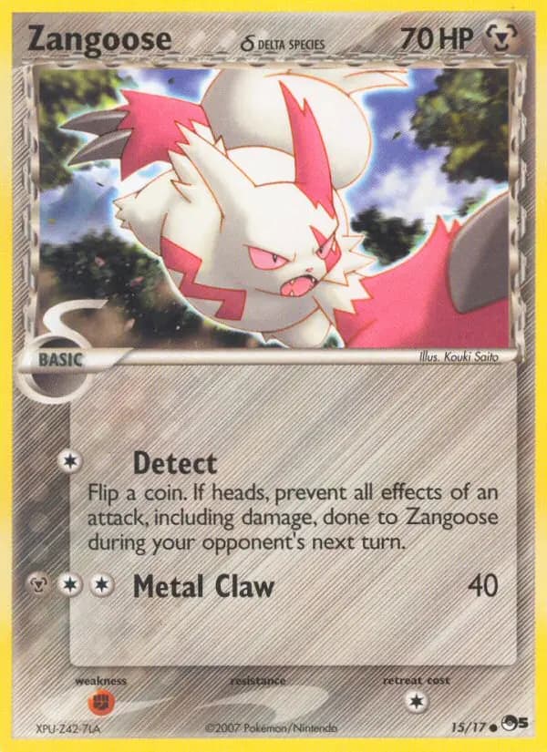 Zangoose δ — POP Series 5 card #15