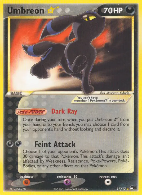 Umbreon ★ — POP Series 5 card #17