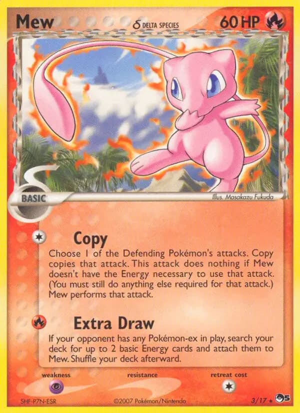 Mew δ — POP Series 5 card #3