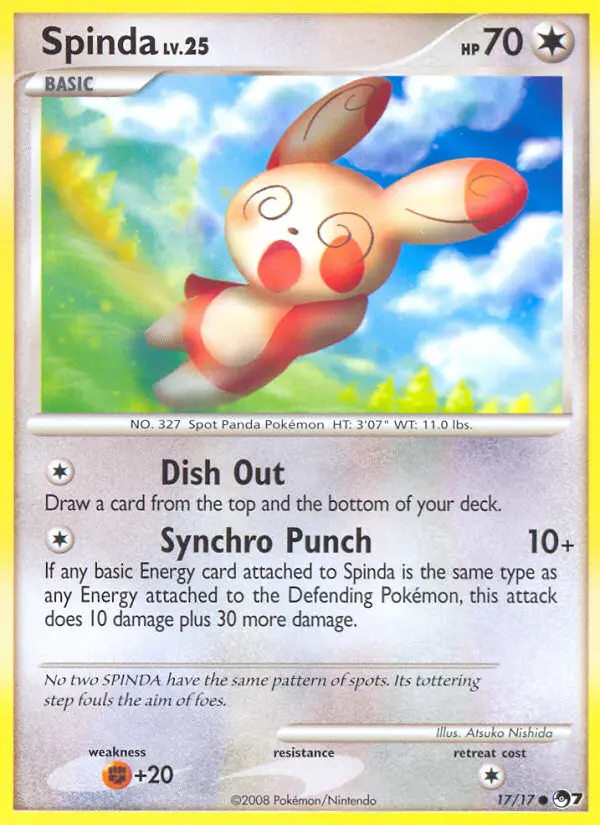 Spinda — POP Series 7 card #17