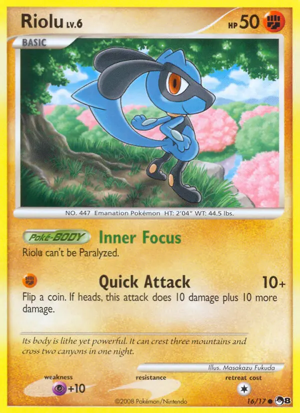 Riolu — POP Series 8 card #16