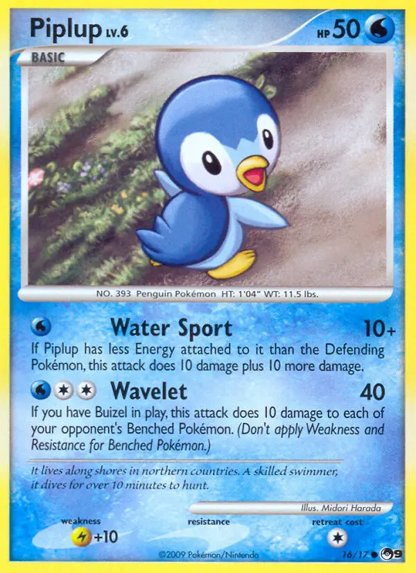 Piplup — POP Series 9 card #16