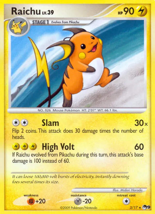 Raichu — POP Series 9 card #3