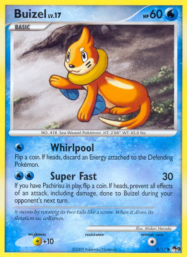 Buizel — POP Series 9 card #6