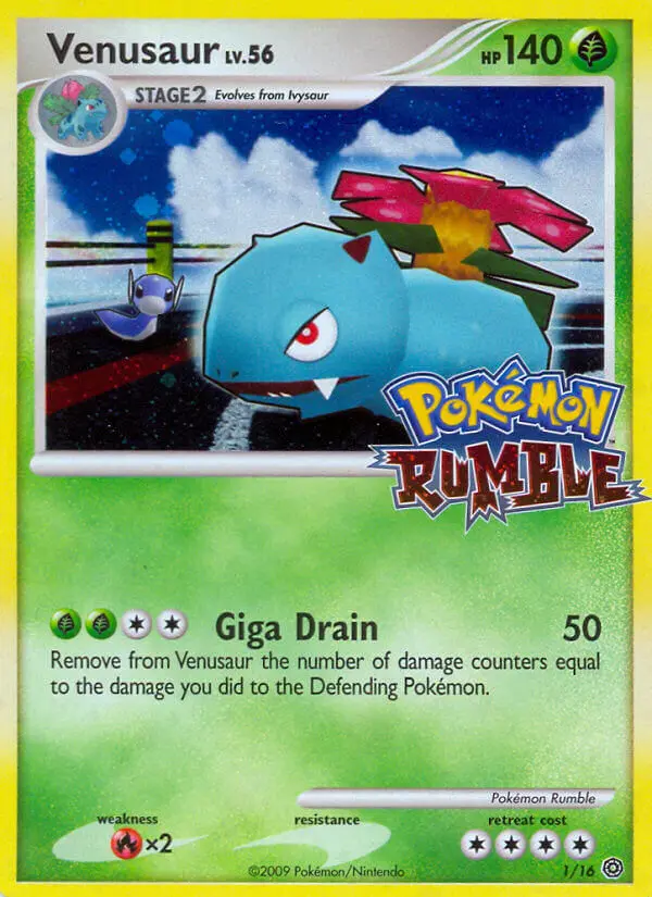Venusaur — Pokémon Rumble card #1