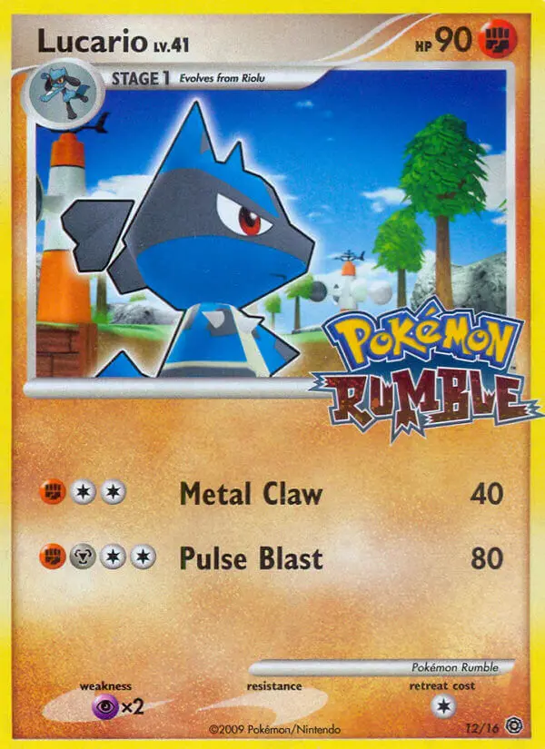 Lucario — Pokémon Rumble card #12