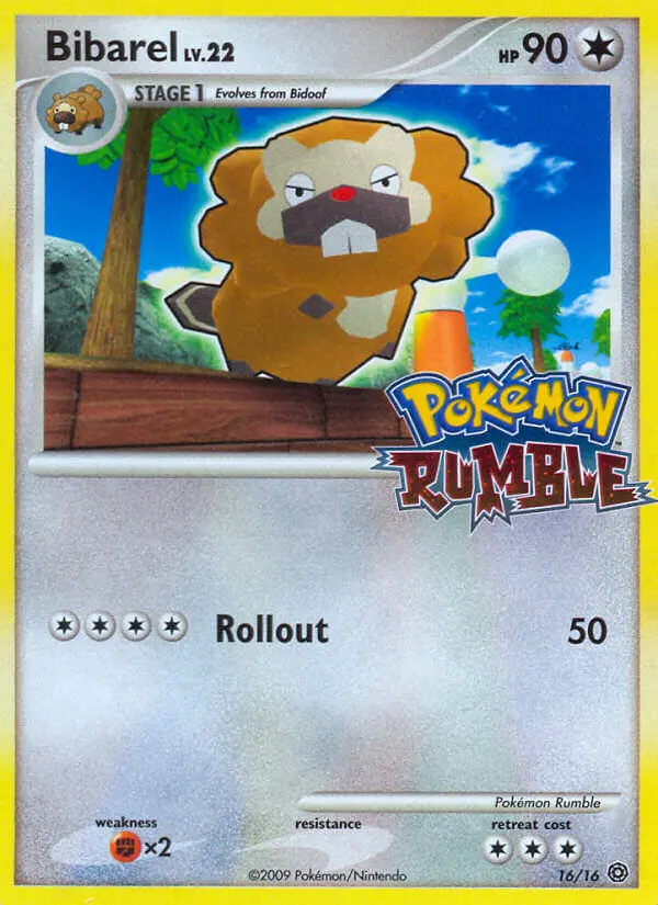 Bibarel — Pokémon Rumble card #16