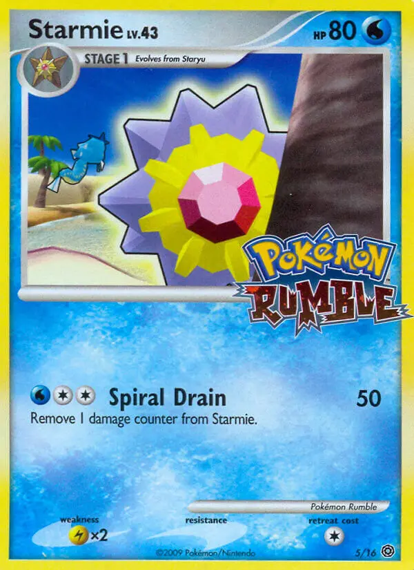 Starmie — Pokémon Rumble card #5