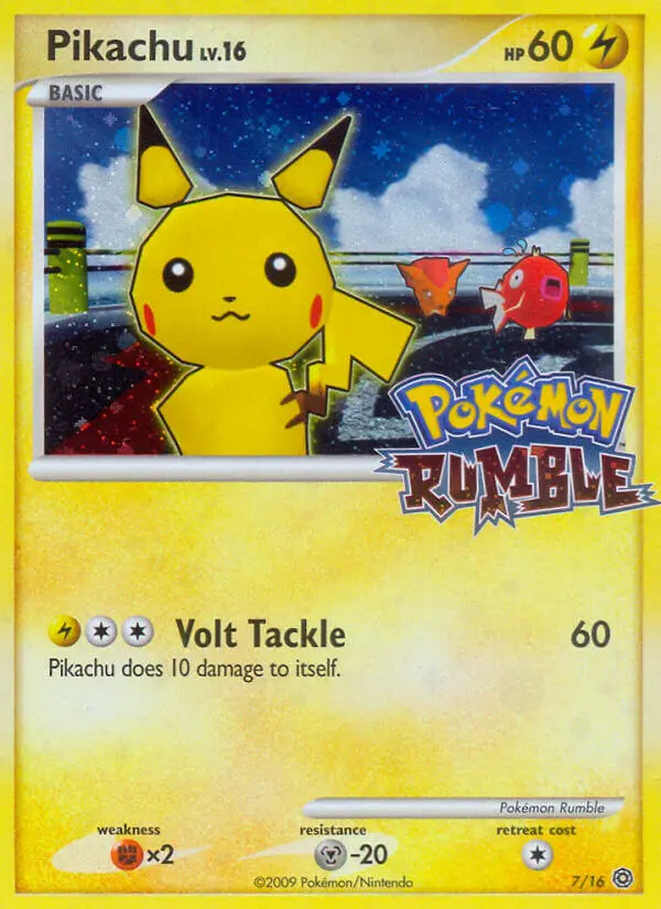 Pikachu — Pokémon Rumble card #7