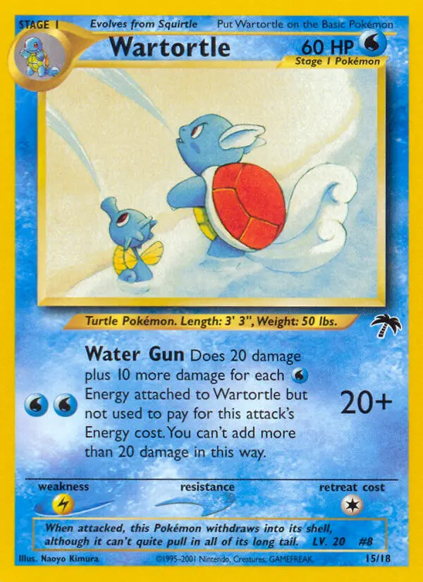 Wartortle — Southern Islands card #15