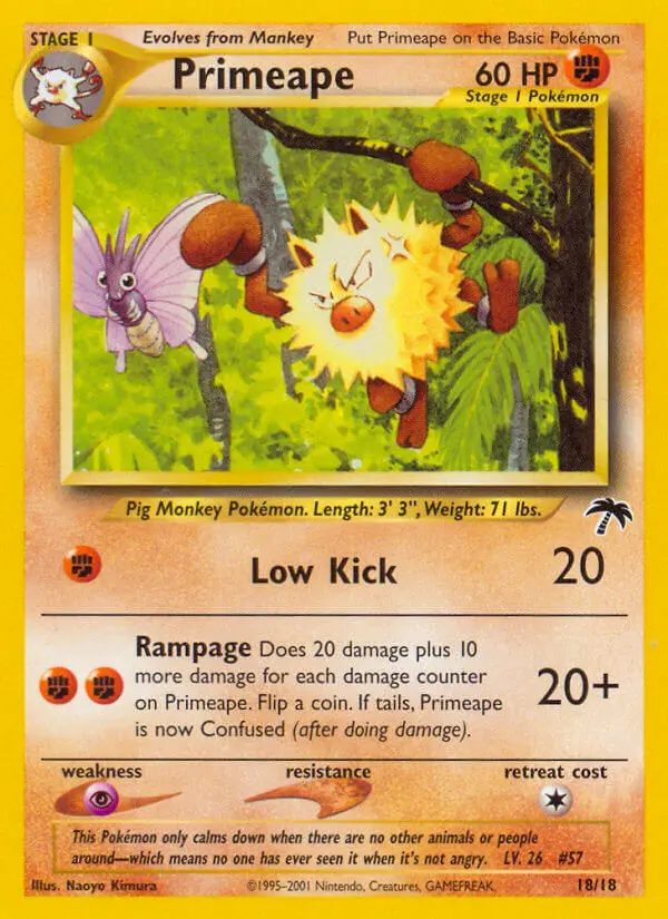Primeape — Southern Islands card #18