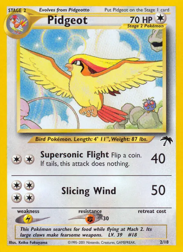 Pidgeot — Southern Islands card #2