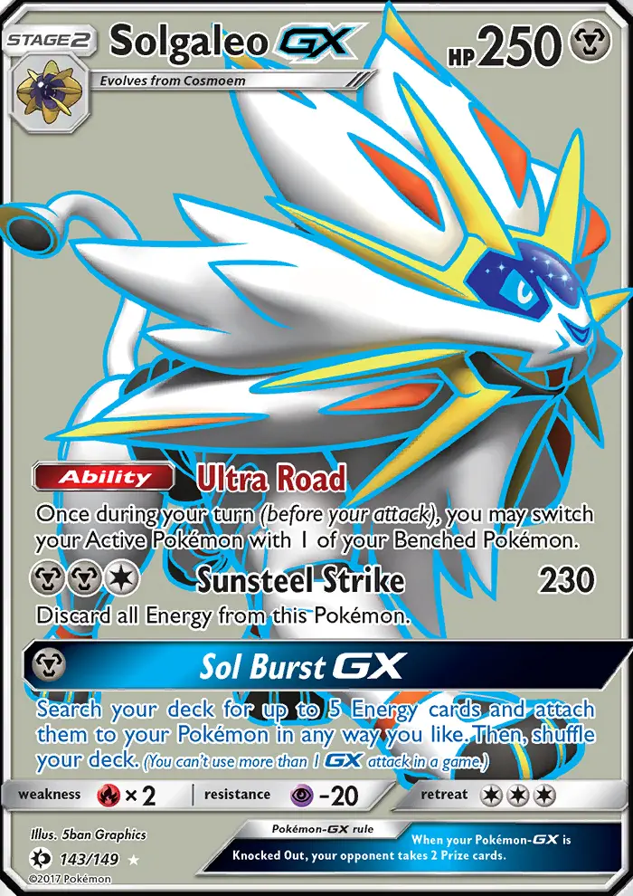 Solgaleo GX — Sun & Moon card #143