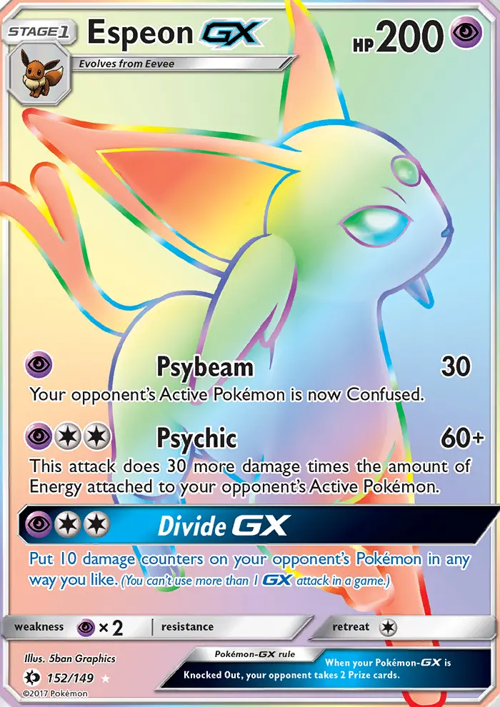 Espeon GX — Sun & Moon card #152