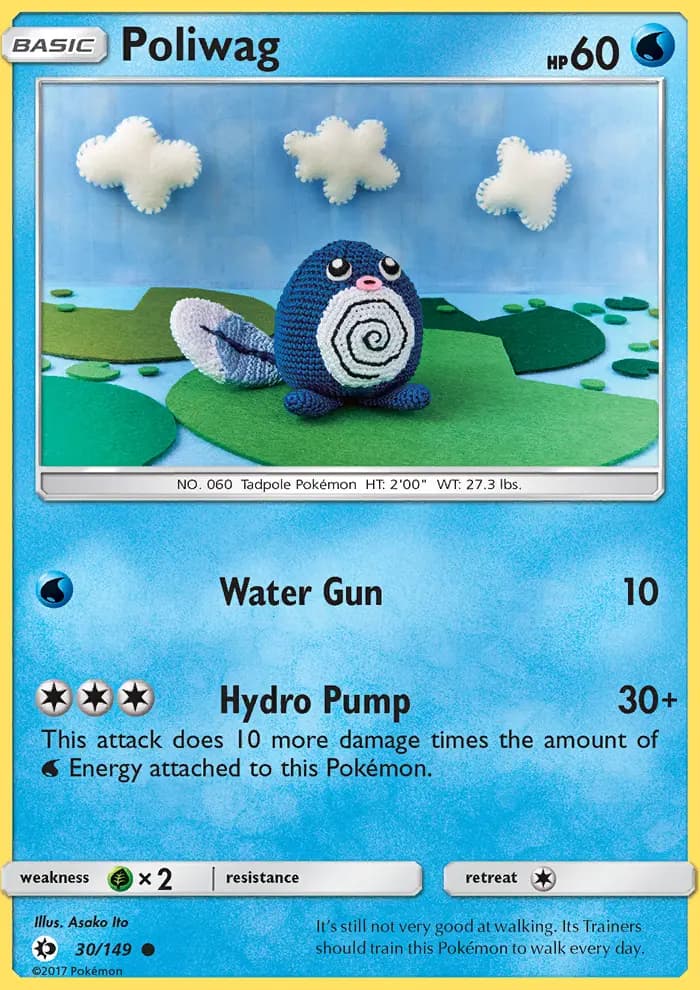 Poliwag — Sun & Moon card #30