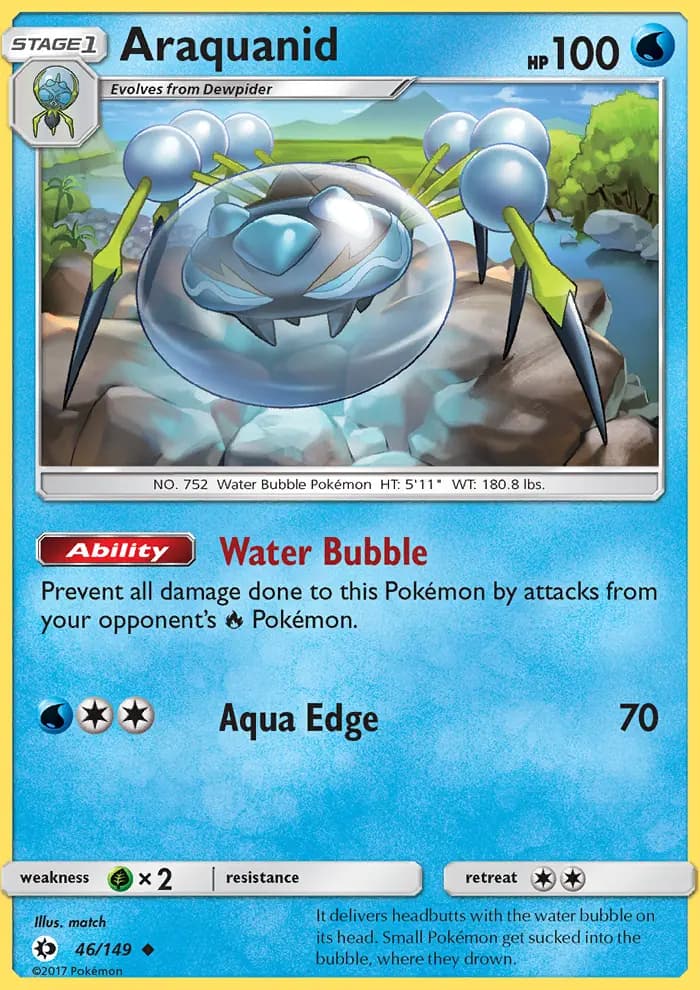 Araquanid — Sun & Moon card #46