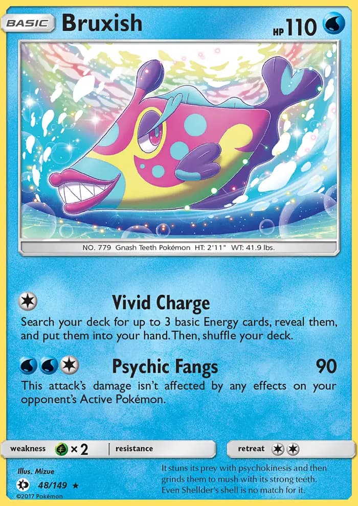 Bruxish — Sun & Moon card #48