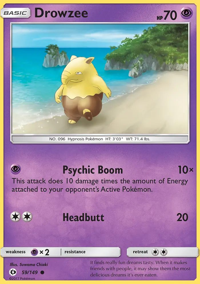 Drowzee — Sun & Moon card #59