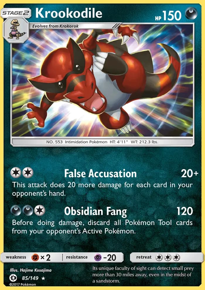 Krookodile — Sun & Moon card #85