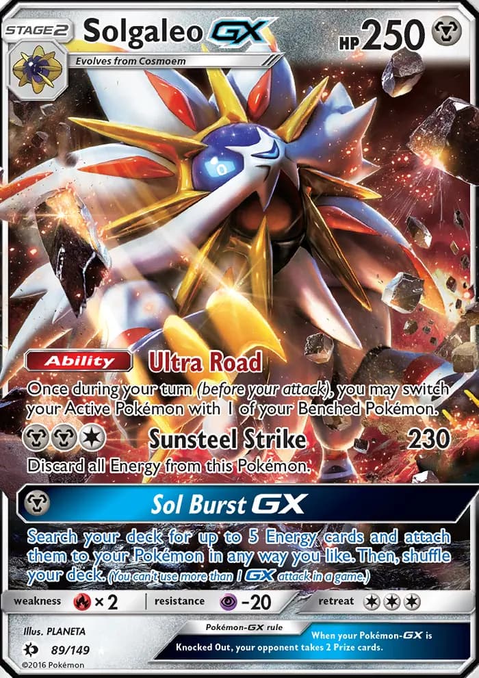 Solgaleo GX — Sun & Moon card #89