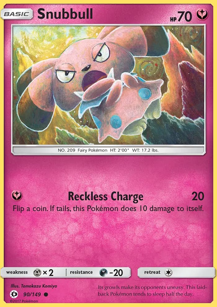 Snubbull — Sun & Moon card #90