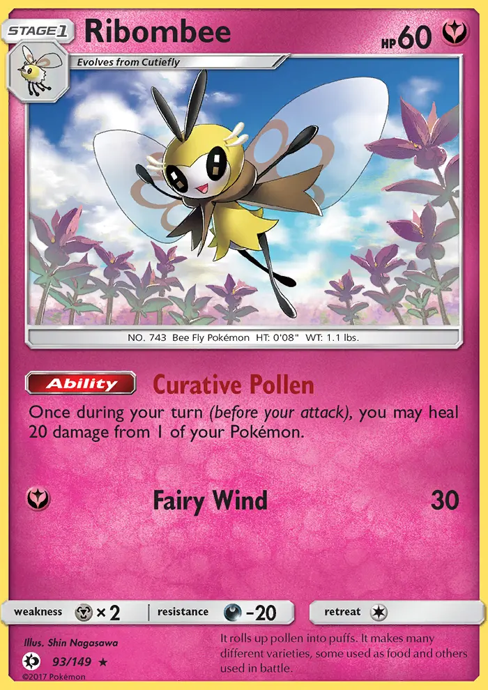 Ribombee — Sun & Moon card #93