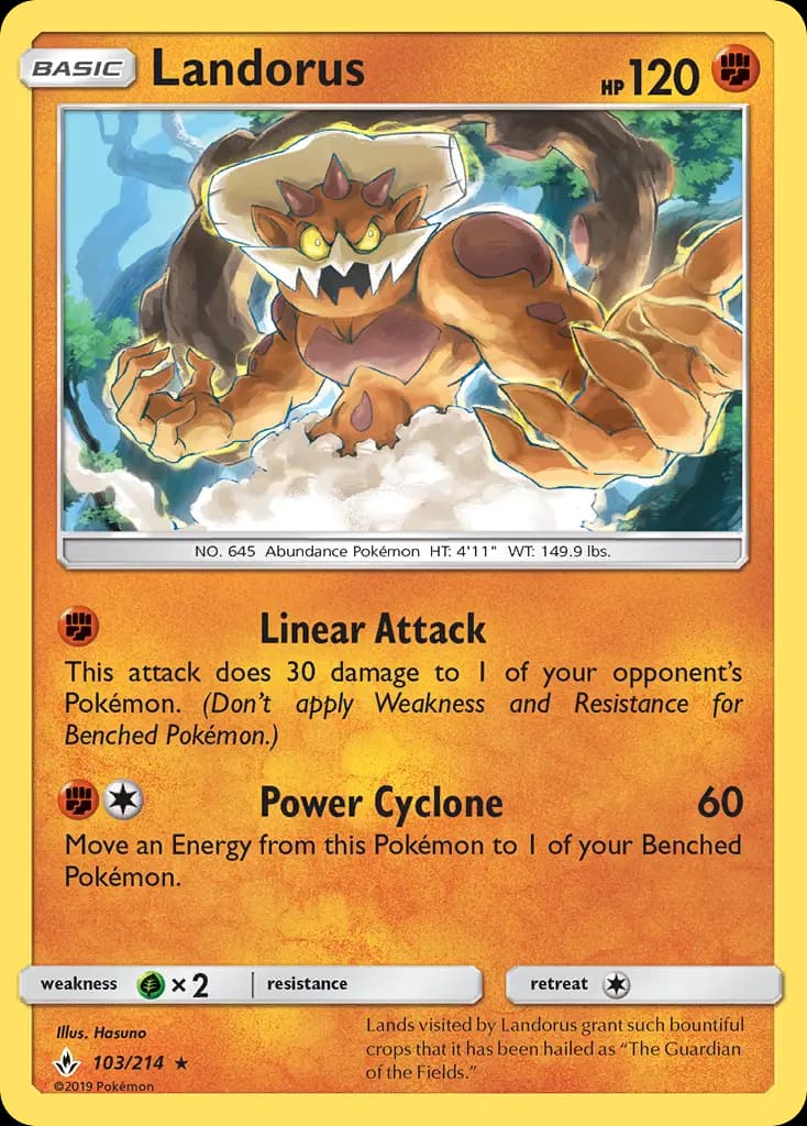 Landorus — Unbroken Bonds card #103