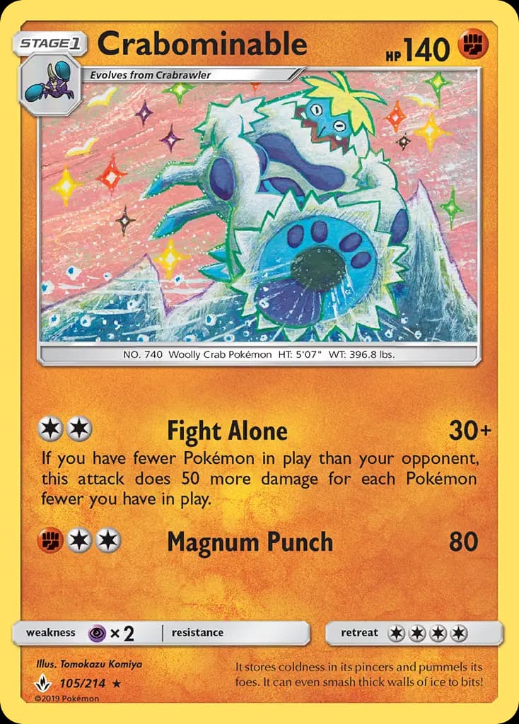 Crabominable — Unbroken Bonds card #105