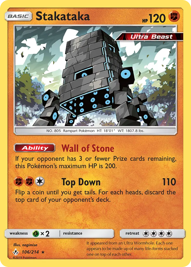 Stakataka — Unbroken Bonds card #106