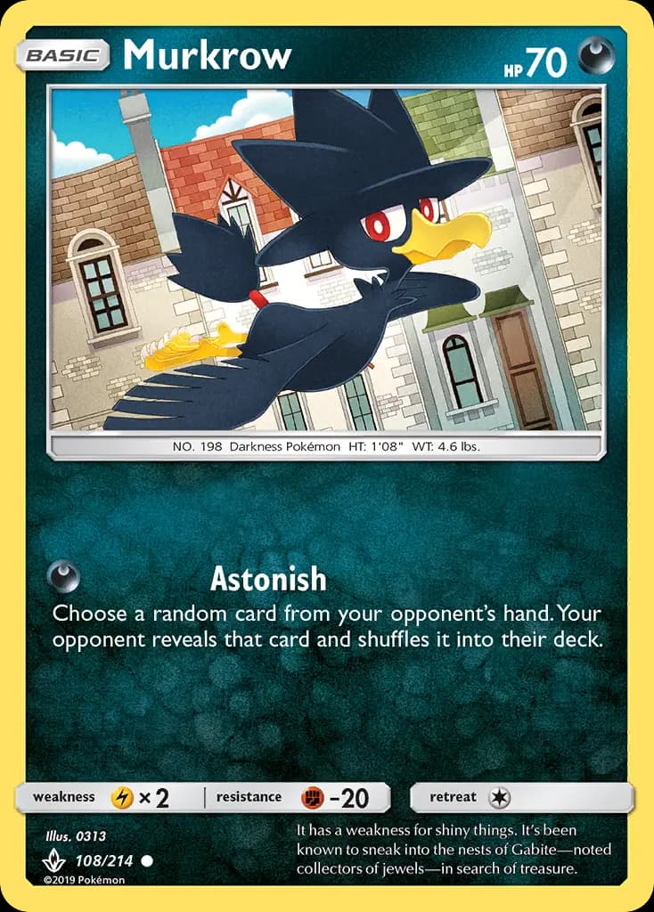 Murkrow — Unbroken Bonds card #108